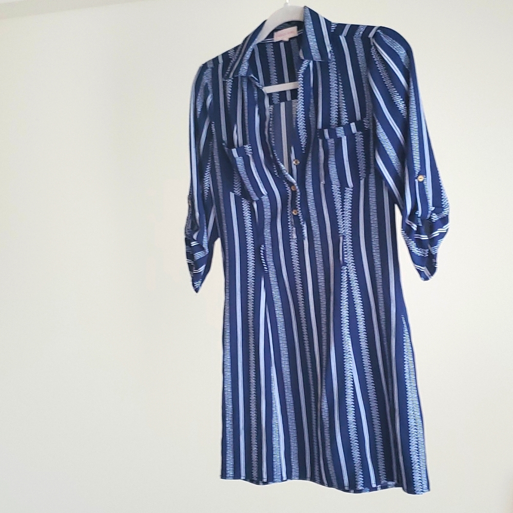 Blue and white Dresss Small
